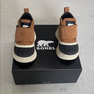 Sorrel Kids Waterproof Boots - Tan/Black